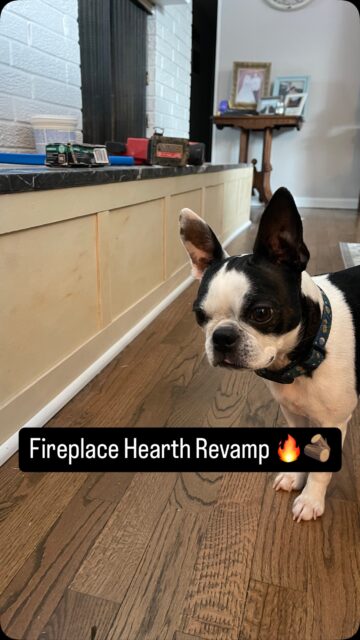 Fireplace Hearth Revamp 🔥🪵

Swapped out carpet for a fresh new look. Now ready for a coat of paint.