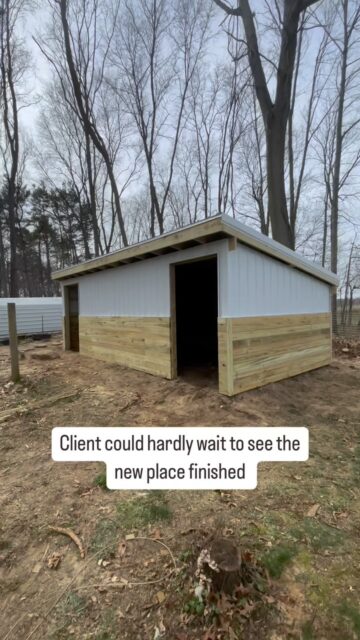 This goat barn was a fun project for us!